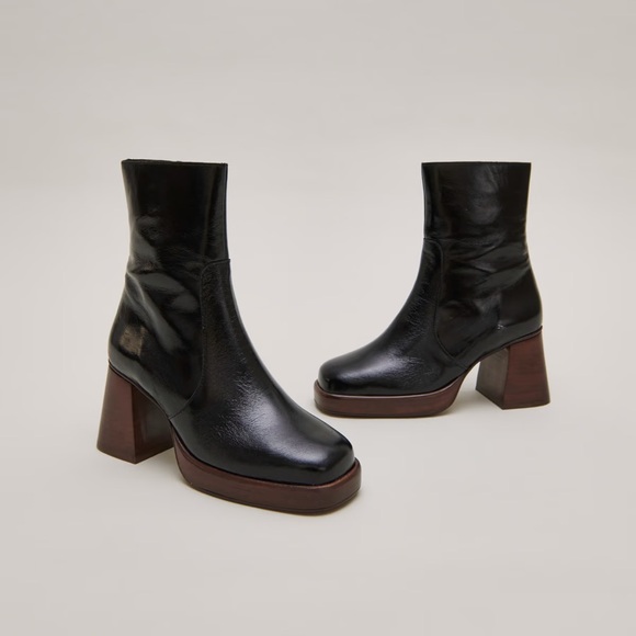 Two tone Jonak platform boots NWT - Picture 1 of 7